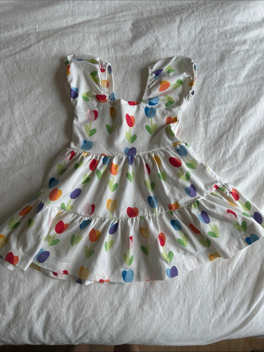 0-6m Monica + Andy Tulip Dress organic cotton